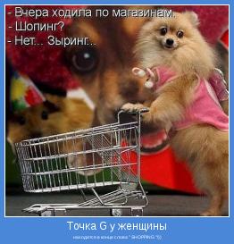  находится в конце слова " SHOPPING "!))