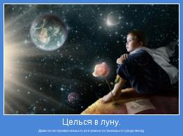 Даже если промахнешься, все равно останешься среди звезд.